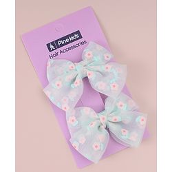 Pine Kids Butterfly Clips Pack of 2 - Light Green