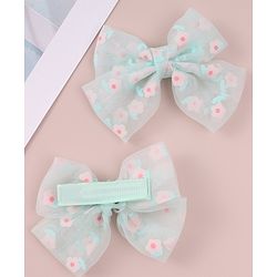 Pine Kids Butterfly Clips Pack of 2 - Light Green