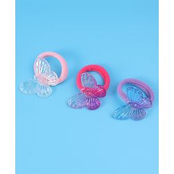 Pine Kids Rubber Bands & Scrunchies Sets Free Size pack of 3 - Multicolor