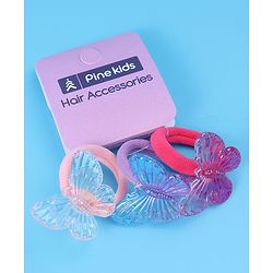 Pine Kids Rubber Bands & Scrunchies Sets Free Size pack of 3 - Multicolor