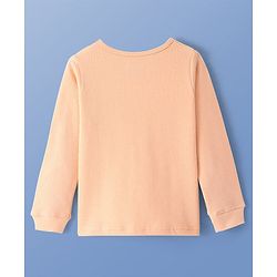 Pine Kids Full Sleeves Solid Thermal Vest - Cream Puff