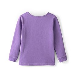 Pine Kids Full Sleeves Thermal Vest Solid Colour - Purple