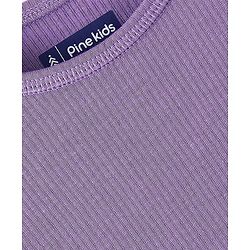 Pine Kids Full Sleeves Thermal Vest Solid Colour - Purple