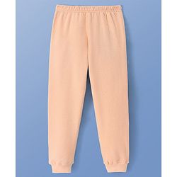 Pine Kids Full Length Solid Thermal Bottoms - Cream Puff