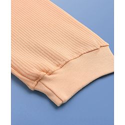 Pine Kids Full Length Solid Thermal Bottoms - Cream Puff