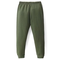Pine Kids Knit Extra Soft Full Length Solid Thermal Pant - Cypress Green