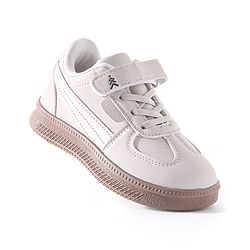 Pine Kids Sneaker with Velcro Closure - Beige