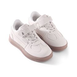 Pine Kids Sneaker with Velcro Closure - Beige