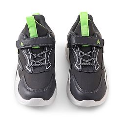 Pine Kids Sneakers Shoes with Velcro Closure- Dark Grey