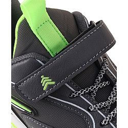 Pine Kids Sneakers Shoes with Velcro Closure- Dark Grey