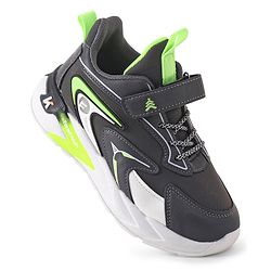 Pine Kids Sneakers Shoes with Velcro Closure- Dark Grey