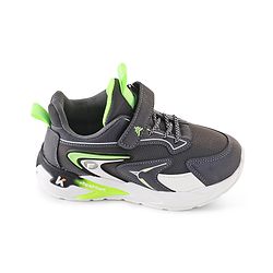Pine Kids Sneakers Shoes with Velcro Closure- Dark Grey