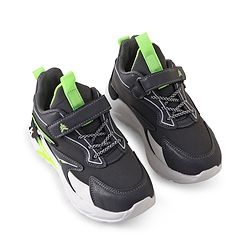 Pine Kids Sneakers Shoes with Velcro Closure- Dark Grey