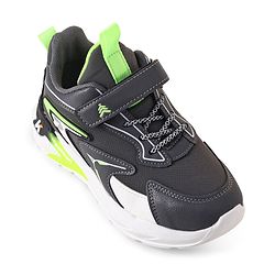 Pine Kids Sneakers Shoes with Velcro Closure- Dark Grey