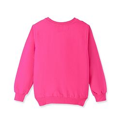 Pine Kids Cotton Knit Full Sleeves Sweatshirts With Text Print - Dark Pink