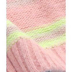 Pine Kids Knit Full Sleeves Striped Pullover Sweater - Pink