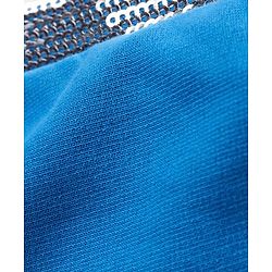 Pine Kids Cotton Knit Full Drop Sleeves Sweat Shirt with Sequinned detailing & Floral  Text Print - Blue