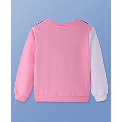 Pine Kids Cotton Knit Full Sleeves Sweatshirt with Anime Print - Pink
