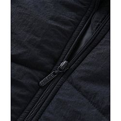 Pine Kids Woven Full Sleeves Solid Hooded Padded Jacket - Navy Blue