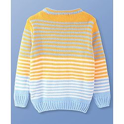 Pine Kids Knit Full Sleeves Striped Pullover - Multicolour