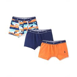 Pine Kids Cotton Spandex Knit Printed Trunks Pack of 3 (Colour May Vary)
