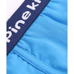 Pine Kids Cotton Spandex Knit Solid Colour Briefs Pack of 3 - ( Colour May Vary )