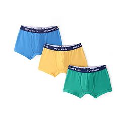 Pine Kids Cotton Spandex Knit Solid Colour Trunks Pack of 3  (Colour May Vary)