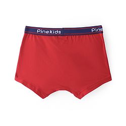 Pine Kids Cotton Spandex Knit Solid Colour Trunks Pack of 3  (Colour May Vary)