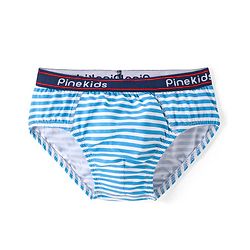 Pine Kids Cotton Spandex Knit Briefs With Stripes & Dino Print Pack of 3 (Color & Print May Vary)