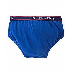 Pine Kids Cotton Spandex Knit Briefs With Stripes & Dino Print Pack of 3 (Color & Print May Vary)