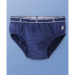 Pine Kids Cotton Spandex Knit Striped & Solid Colour Briefs Pack of 3 (Colour May Vary)