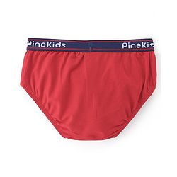 Pine Kids Cotton Knit Solid Colour & Printed Briefs Pack of 3 - Yellow Blue & Red