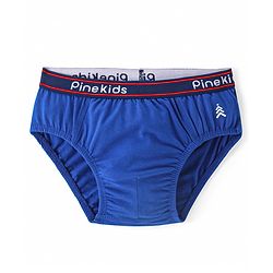 Pine Kids Cotton Spandex Knit Briefs With Stripes & Satellite Print Pack of 3 (Color & Print May Vary)