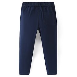 Pine Kids Denim Full Length Solid Colour Trousers - Navy Blue