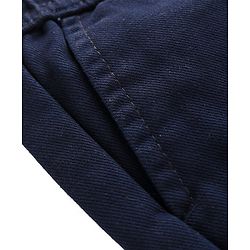 Pine Kids Denim Full Length Solid Colour Trousers - Navy Blue
