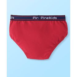 Pine Kids Cotton Lycra Knit Briefs Pack of 3 (Color & Print May Vary)