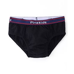 Pine Kids Cotton Spandex Knit Solid Color Briefs Pack of 3 (Color May Vary)