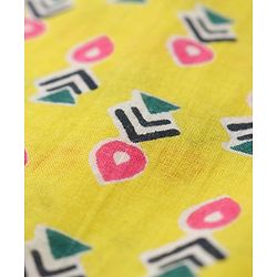 Pine Kids Cotton Woven Full Sleeves Printed Kurta - Yellow
