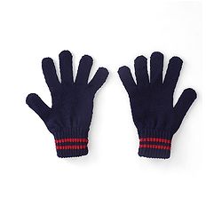 Pine Kids Solid Color Gloves Set Pack of 2 - Red & Navy Blue