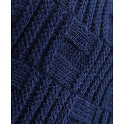 Pine Kids Knitted Woollen Cap - Navy Blue