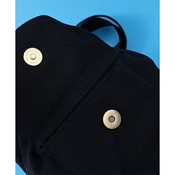 Pine Kids Floral Applique Sling Bag - Black