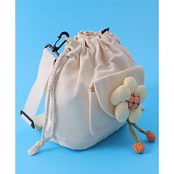 Pine Kids Floral Applique Sling Bag - Black