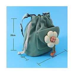 Pine Kids Floral Applique Sling Bag - Green