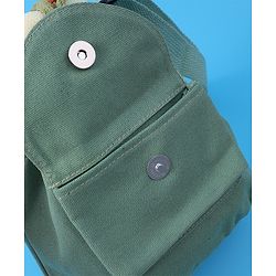 Pine Kids Floral Applique Sling Bag - Green