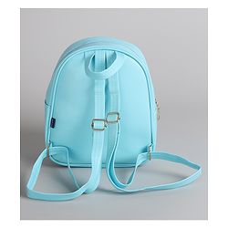 Pine Kids Floral Applique  Fashion Backpack with Sequin Detailing  - Blue
