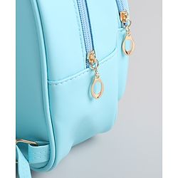 Pine Kids Floral Applique  Fashion Backpack with Sequin Detailing  - Blue