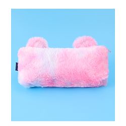 Pine Kids Utility Pouch with Kitty Design & Sequin Bow Applique - Pink