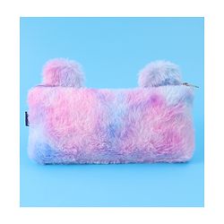 Pine Kids Utility Pouch with Kitty Design & Sequin Bow Applique - Purple(Color May Vary)