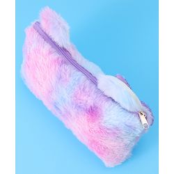 Pine Kids Utility Pouch with Kitty Design & Sequin Bow Applique - Purple(Color May Vary)