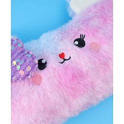 Pine Kids Utility Pouch with Kitty Design & Sequin Bow Applique - Purple(Color May Vary)